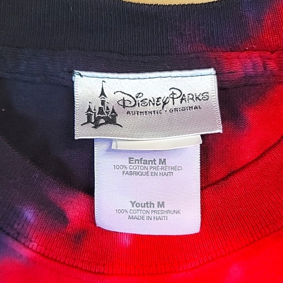 DISNEY PARKS Rockin' Roller Coaster  Youth M Tie Dye Tee - Picture 4 of 8